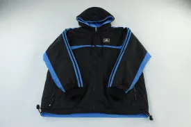 Adidas Embroidered Logo Black & Blue Reversible Jacket