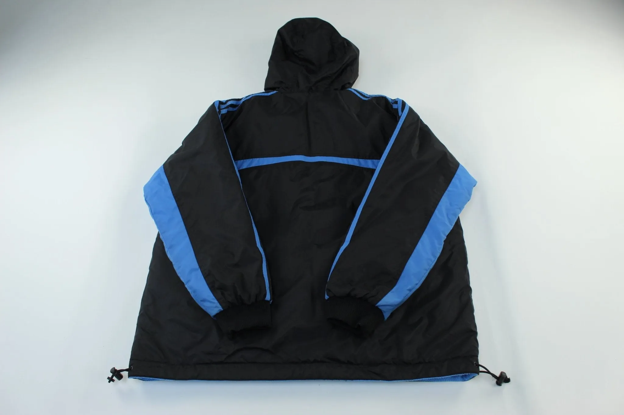 Adidas Embroidered Logo Black & Blue Reversible Jacket