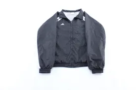 Adidas Embroidered Logo Black & White Zip Up Jacket