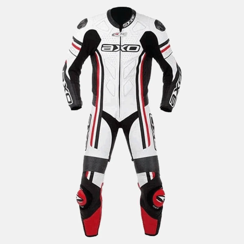 AXO Mens Cowhide Leather Motorcycle MotoGP Race Suit