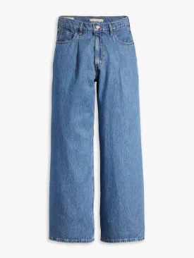 Baggy dad wide leg lightweight jeans