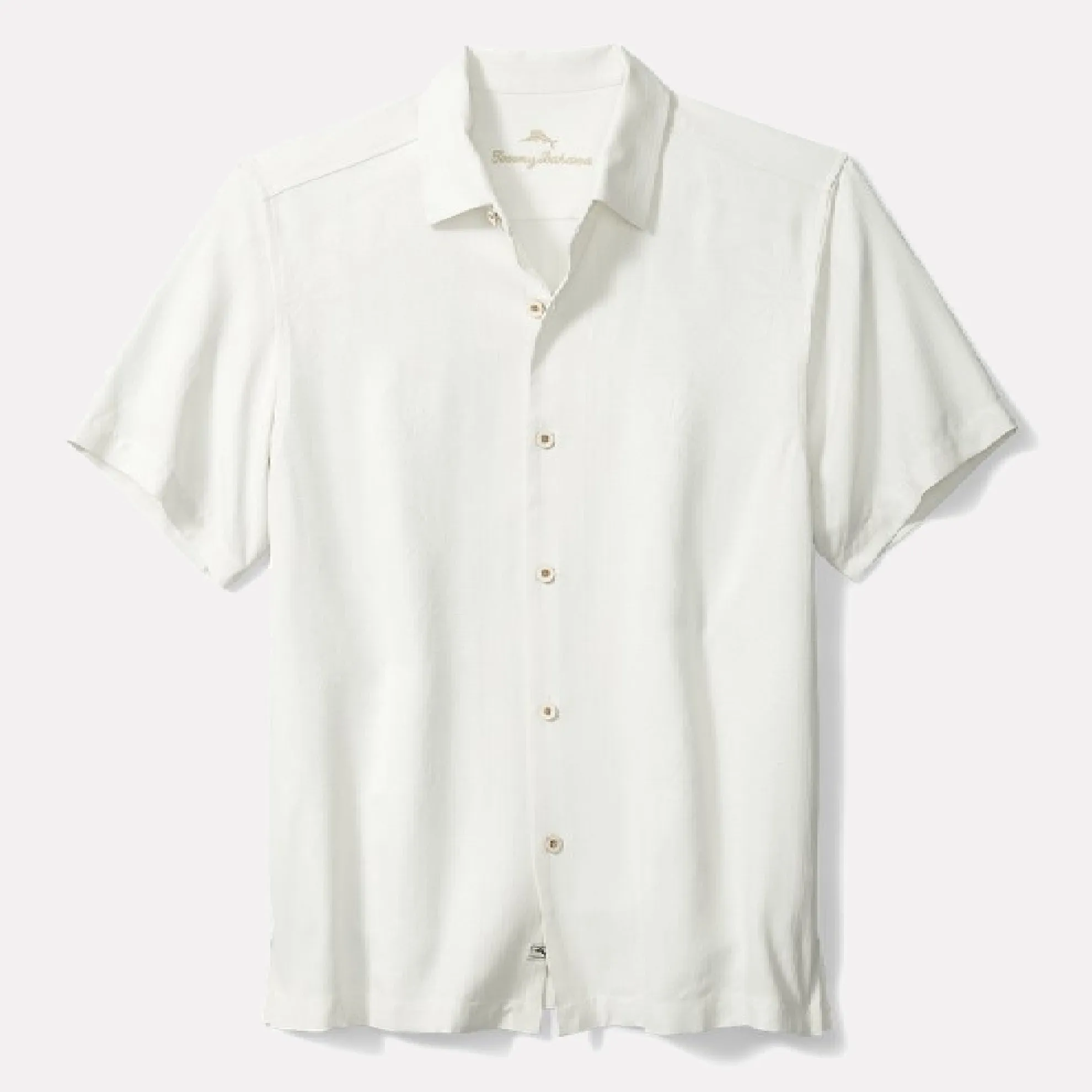 Bali Border Printed Silk Short Sleeve Shirt / Continental