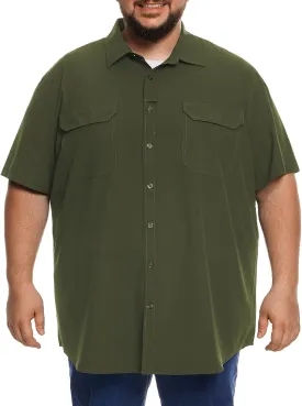 Big and Tall Mens Fishing Shirt UPF 50  Sun Protection Shirt SPF Quick Dry 2XL-6XL