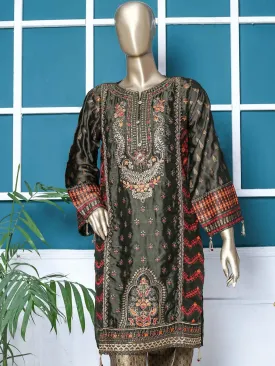 Bin Saeed Embroidered Tunic Silk Stitched Kurti Vol-23 Collection’2021-ZEFS-8002-Mehndi