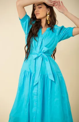 Colette Solid Linen Dress