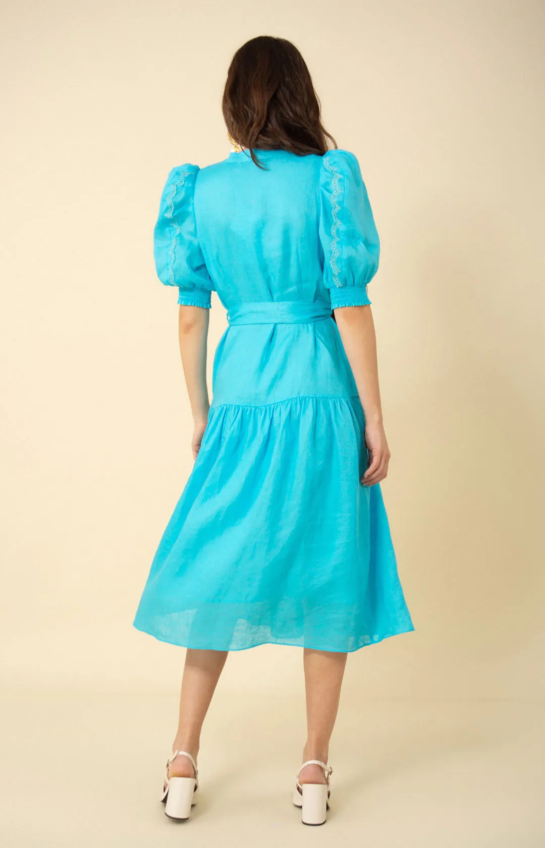 Colette Solid Linen Dress