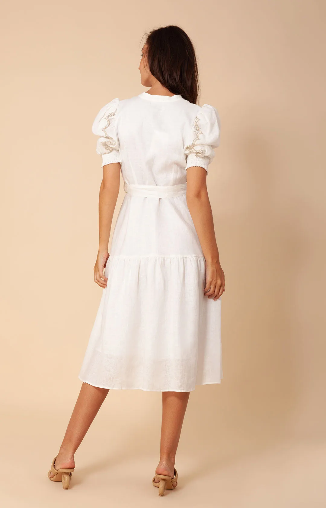 Colette Solid Linen Dress