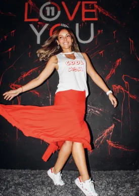 COOL MOM II cut-neck tank