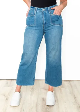 Cropped Straight Leg Jeans