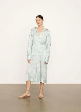 Dahlia Sculpted Long Sleeve Shirt in Mint