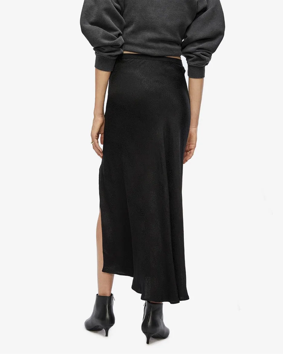 Dolly Silk Skirt - Snake Print