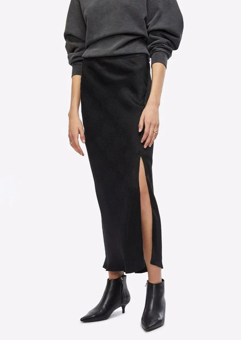 Dolly Silk Skirt - Snake Print