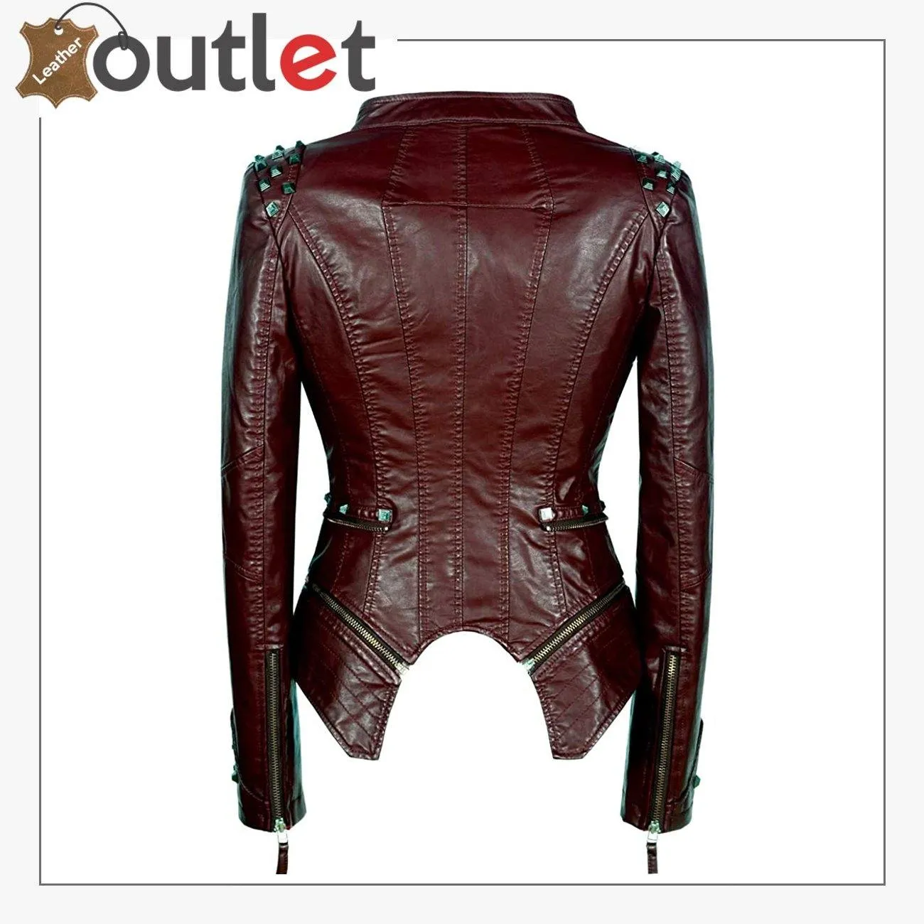Fashion Studded Perfectly Leather Jacket