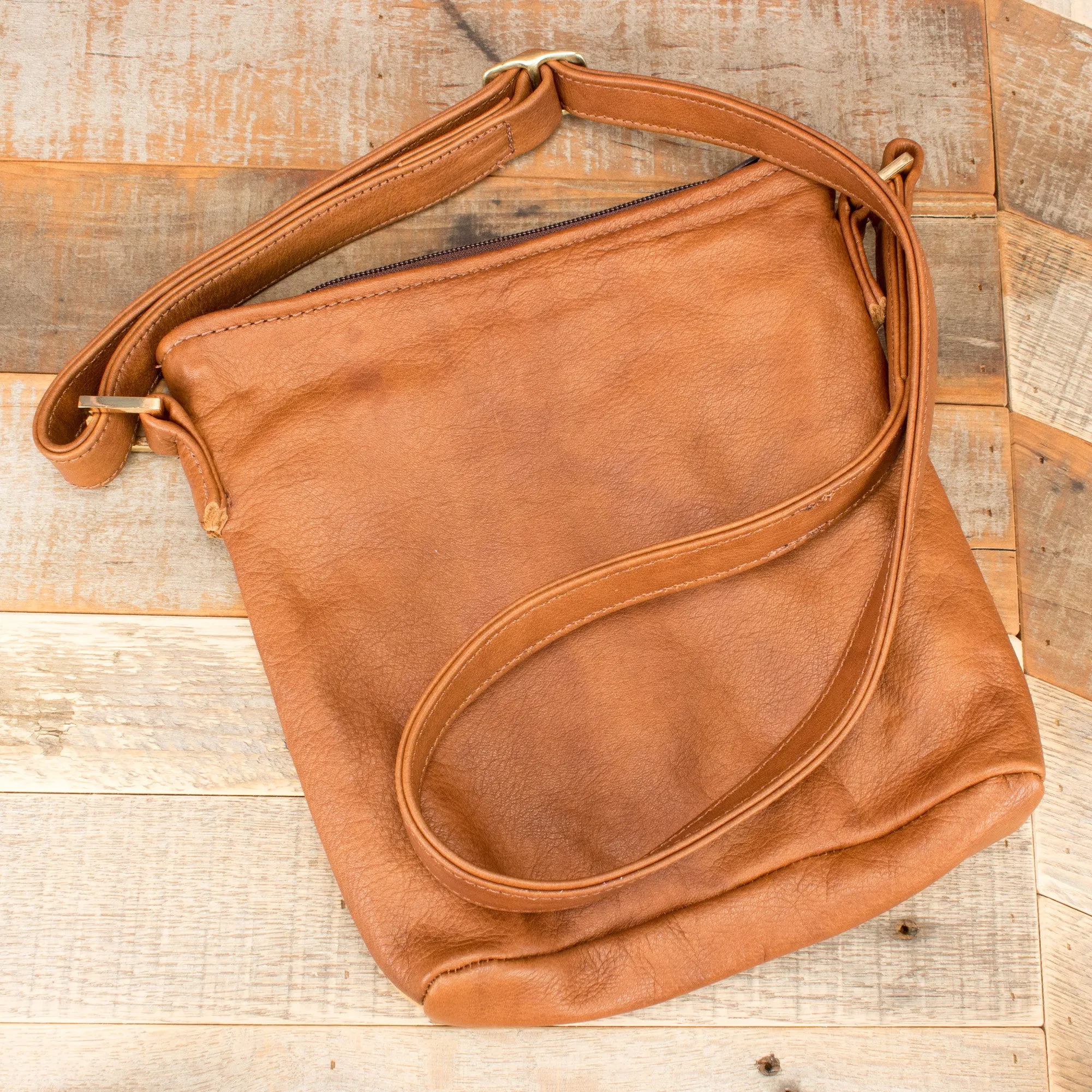 Floral Light Brown Purse