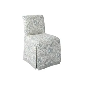 Floral Linen Slipper Chair
