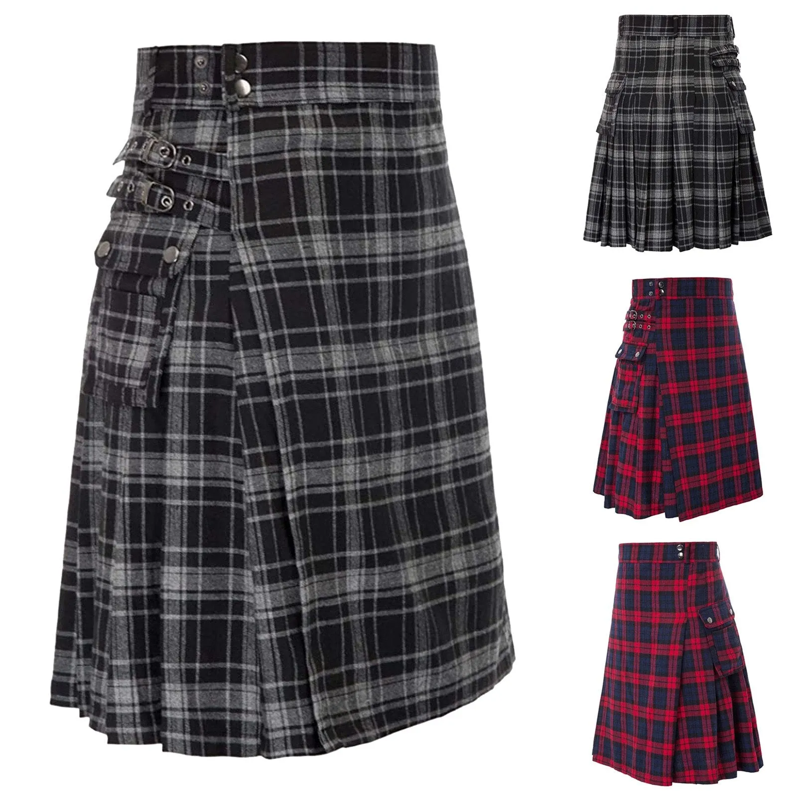 Funki Buys | Skirts | Men's Modern Highland Tartan Kilts | Gothic