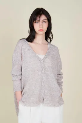 Fuzzy Thin Cardigan