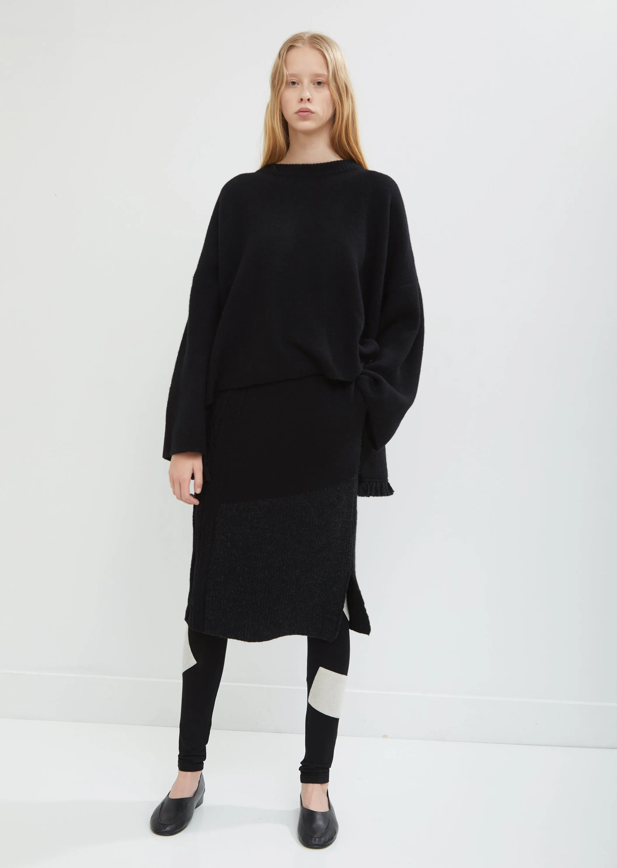 Intarsia Tight Skirt