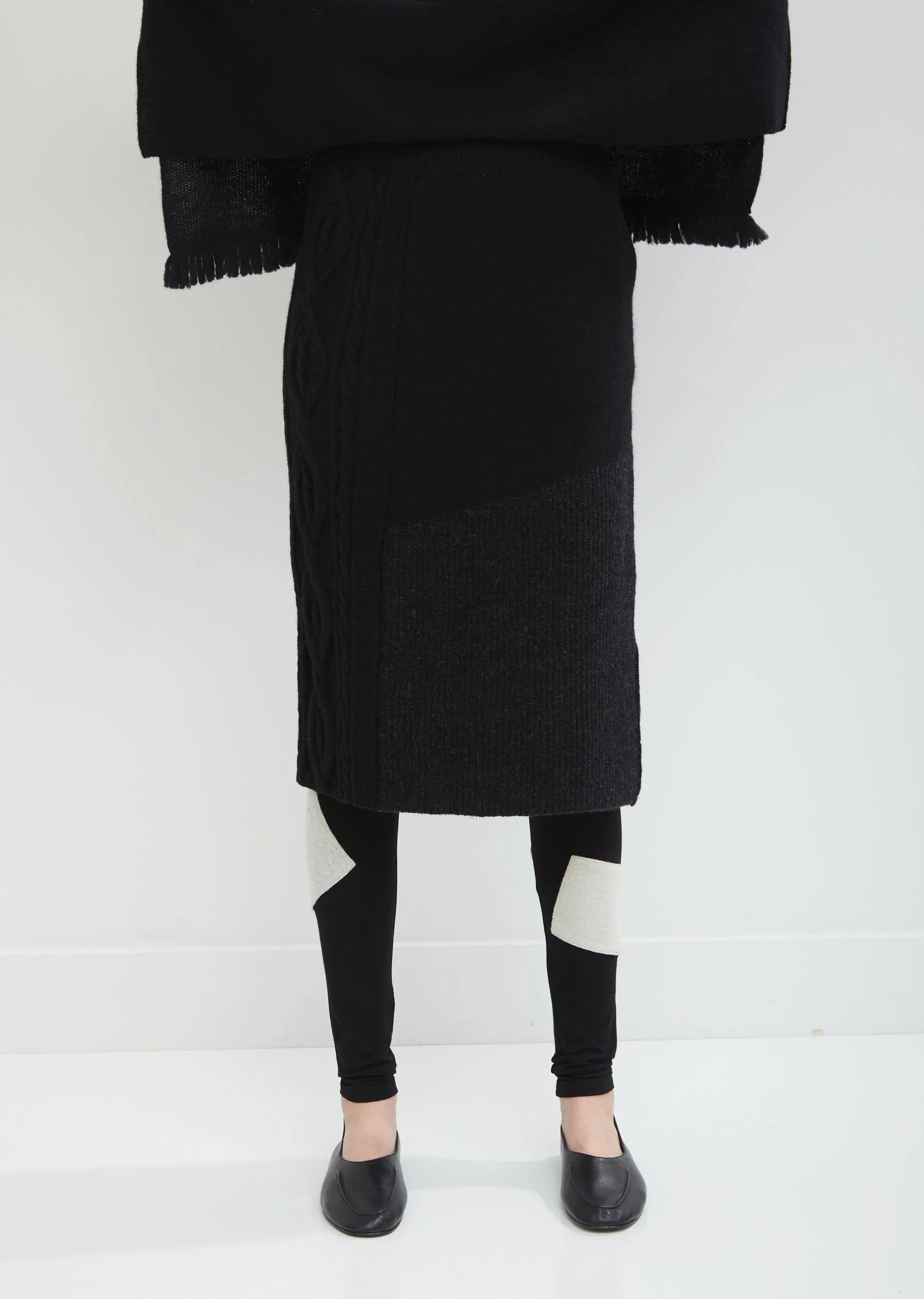 Intarsia Tight Skirt