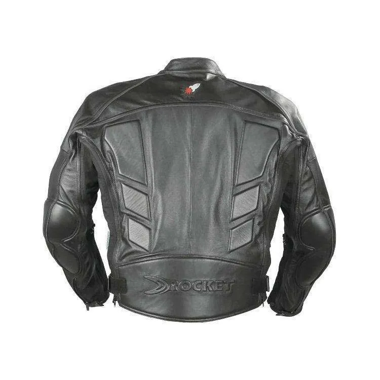 Joe Rocket 'Sonic 2.0' Mens Black Leather Motorcycle Jacket