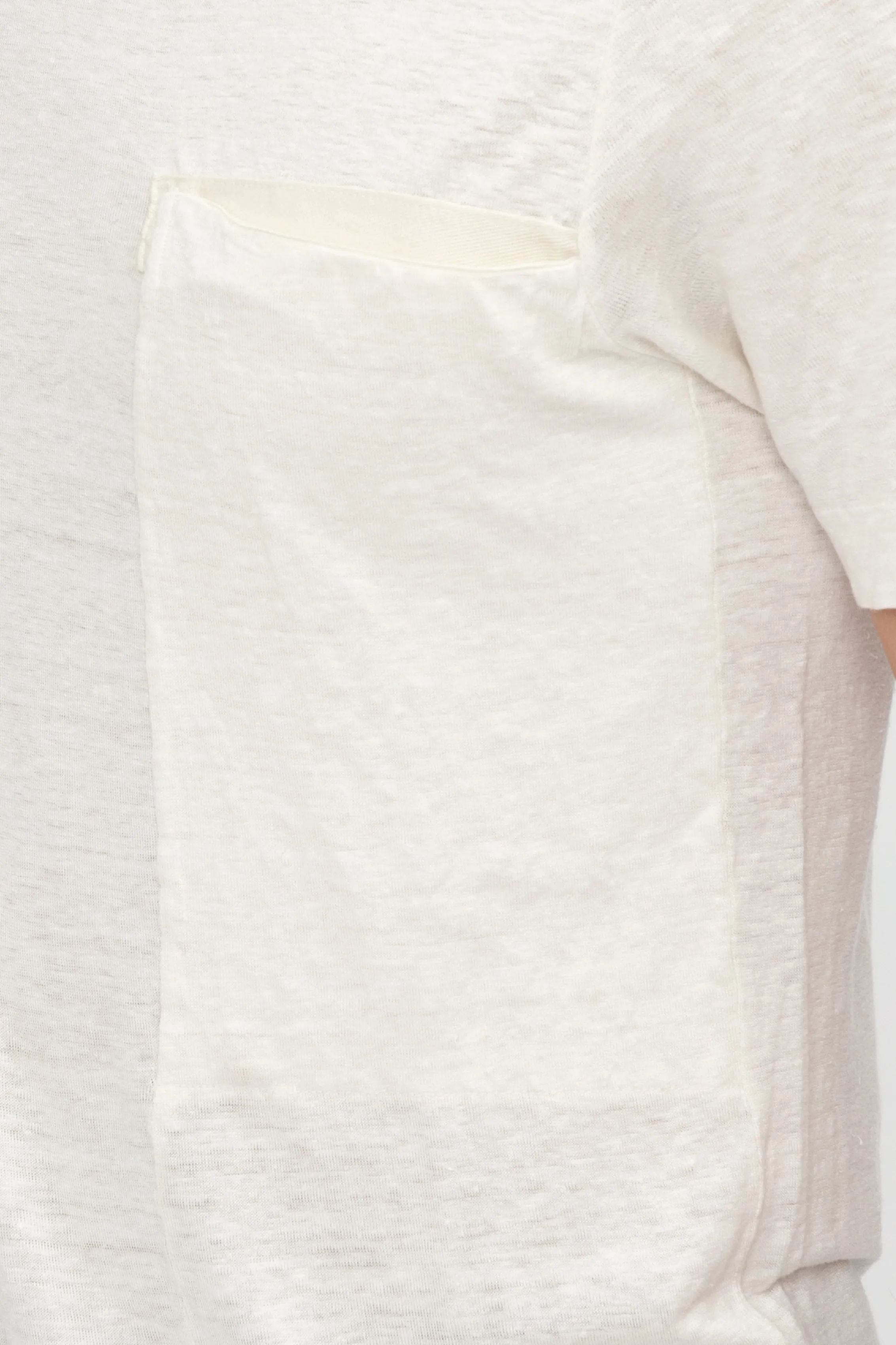 Linen T-Shirt in Ice