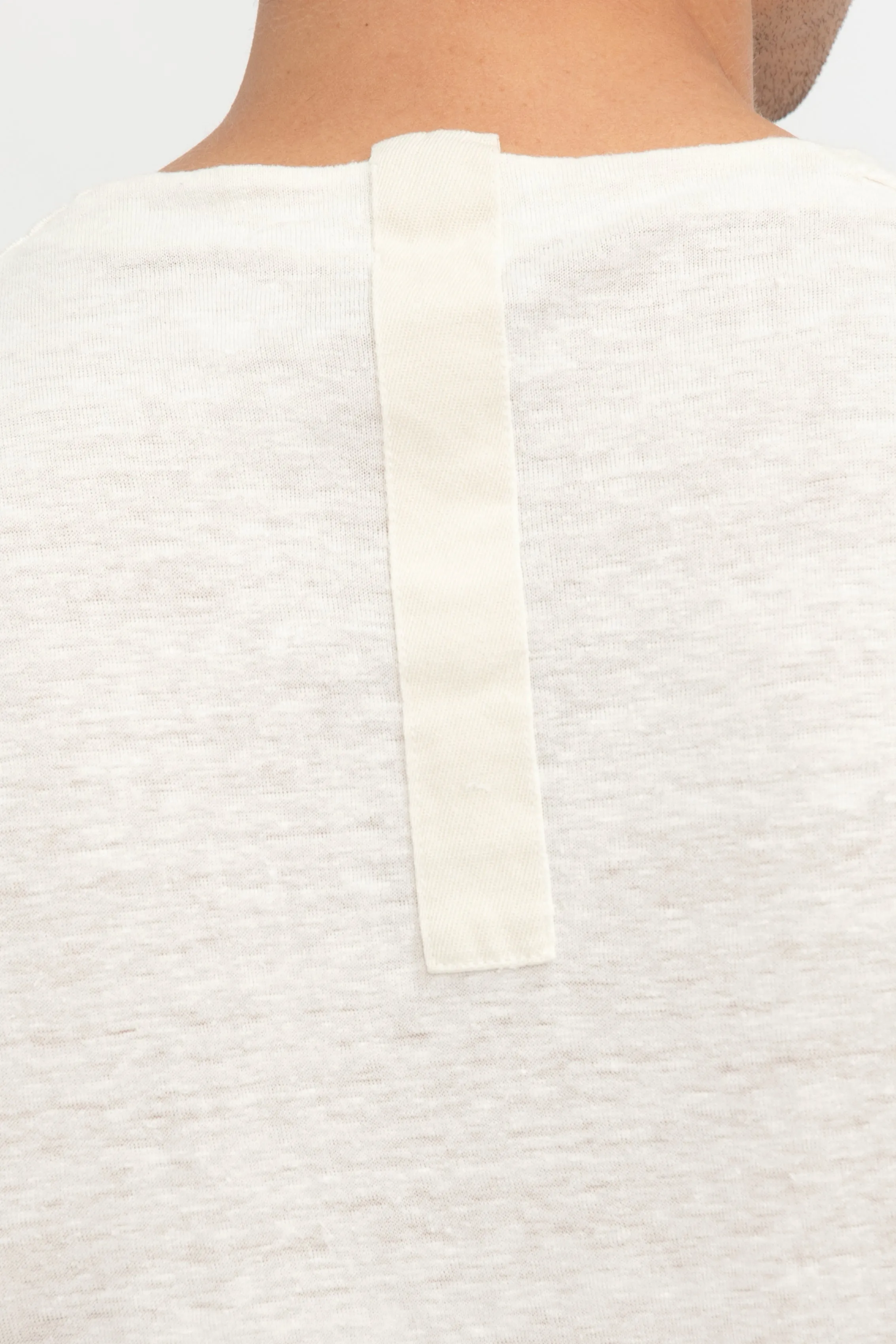Linen T-Shirt in Ice