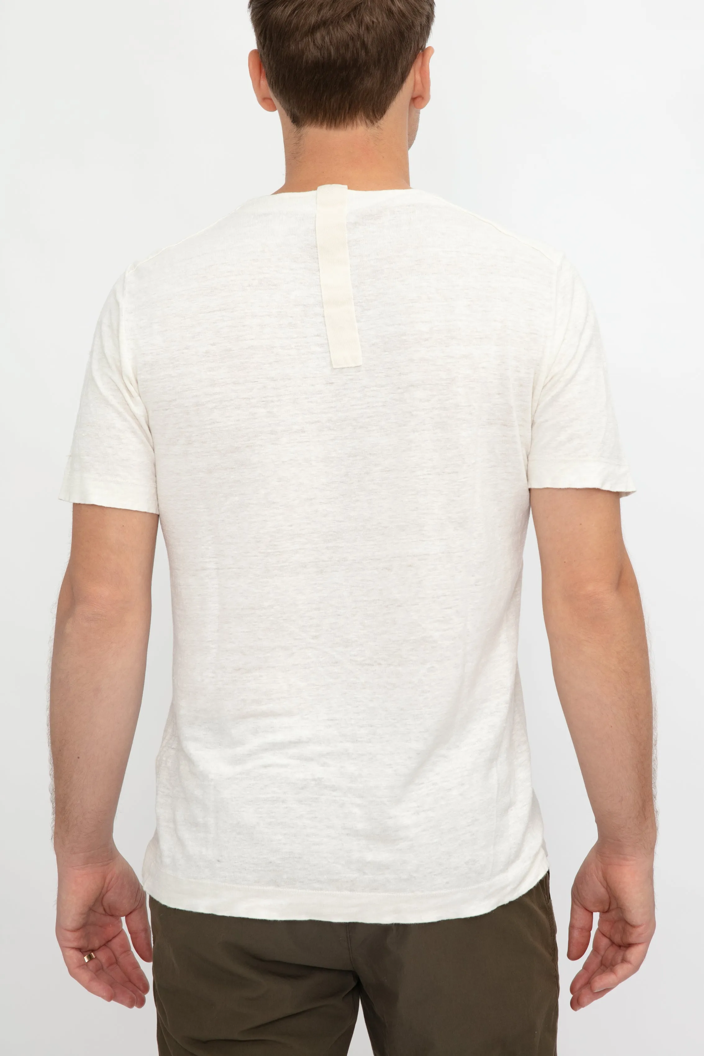 Linen T-Shirt in Ice