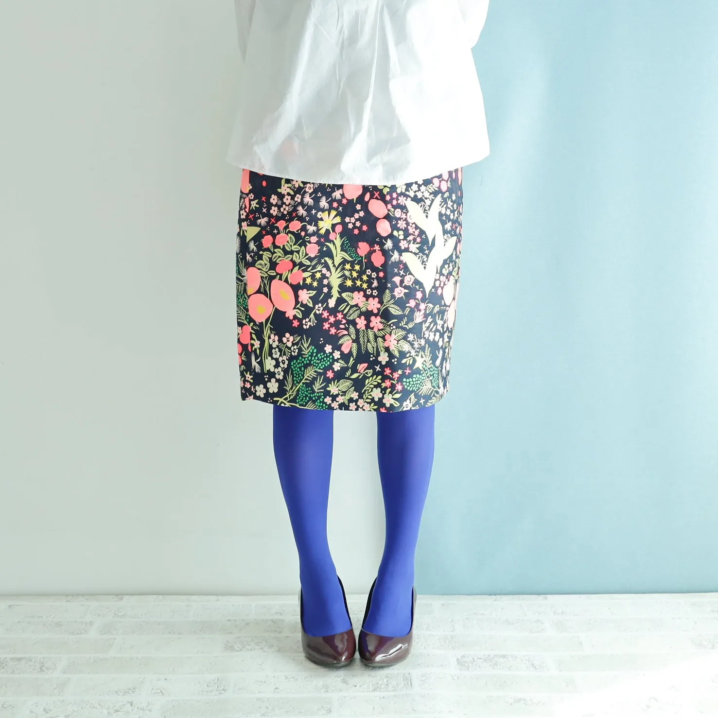 <RS19S30A> CRAZY WOVEN TEXTILE  tight skirt