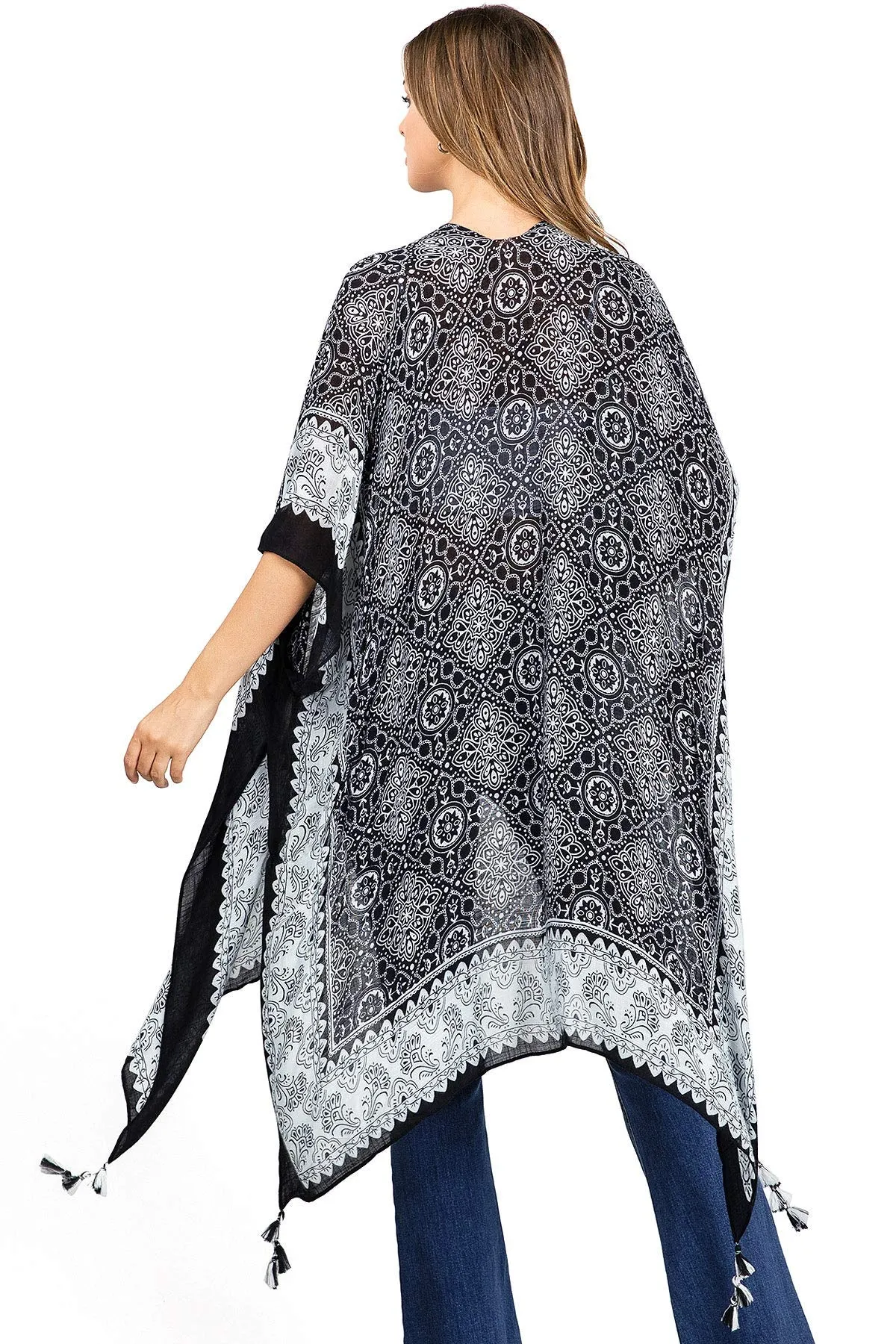 Mandala Sketch Kimono