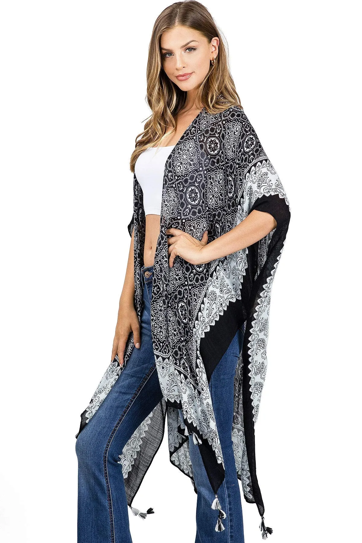 Mandala Sketch Kimono
