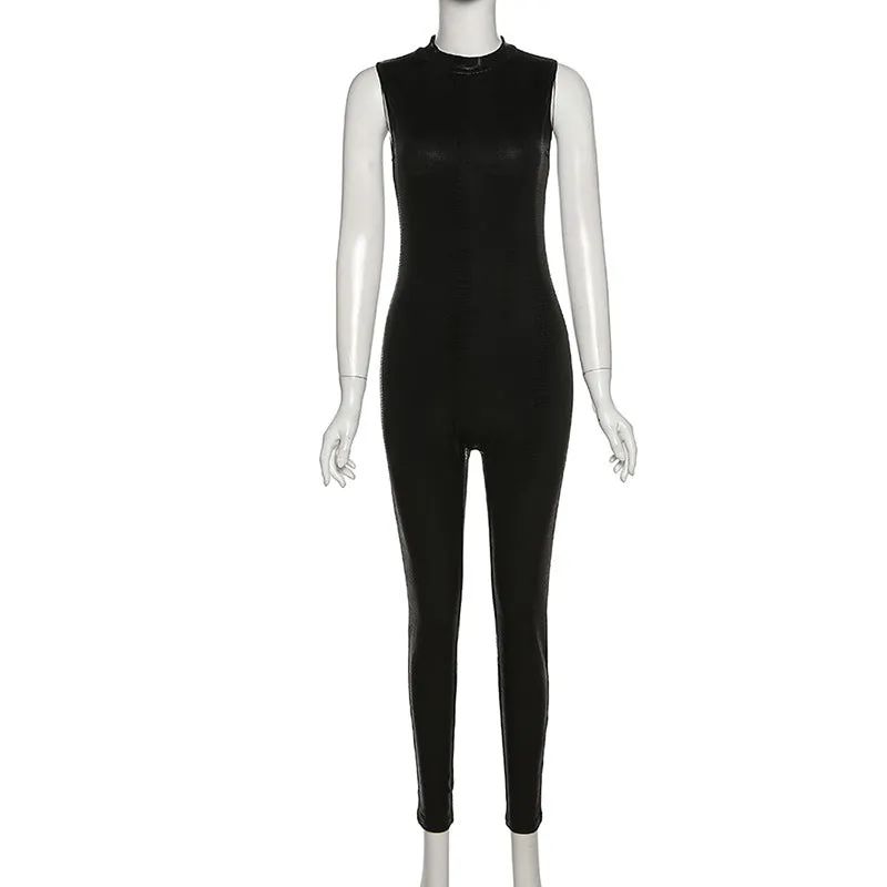 Meow Leather Tight Bodysuit