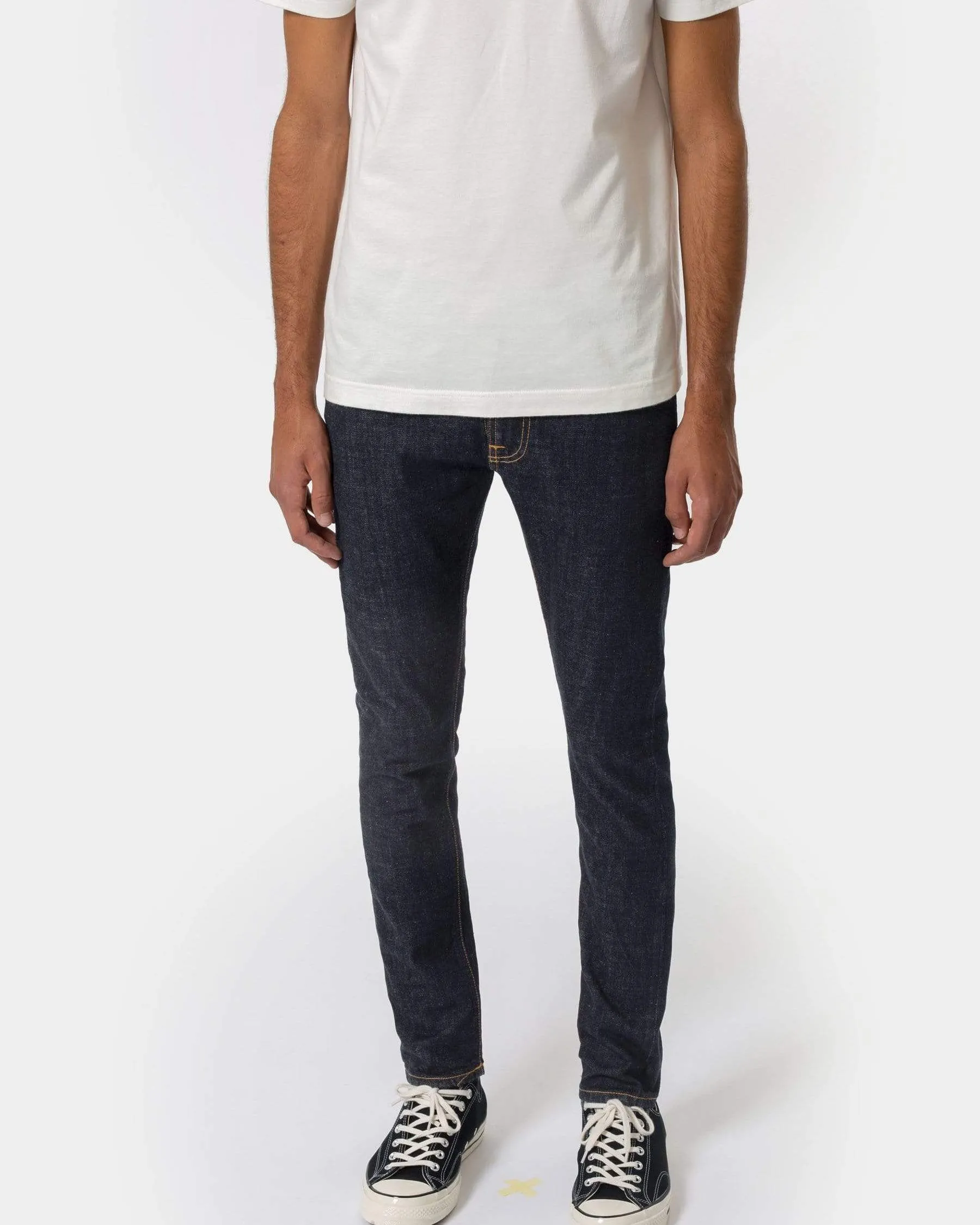 Nudie Tight Terry Skinny Fit Mens Jeans - Rinse Twill