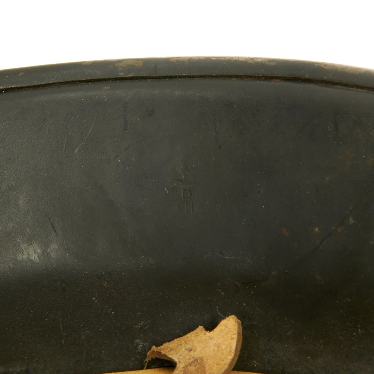 Original German WWII M34 Square Dip NSDAP Civic Police Helmet - Excellent Condition
