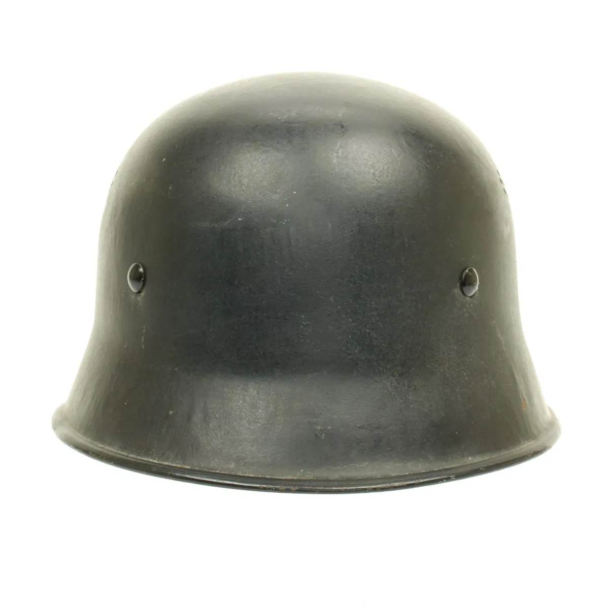 Original German WWII M34 Square Dip NSDAP Civic Police Helmet - Excellent Condition