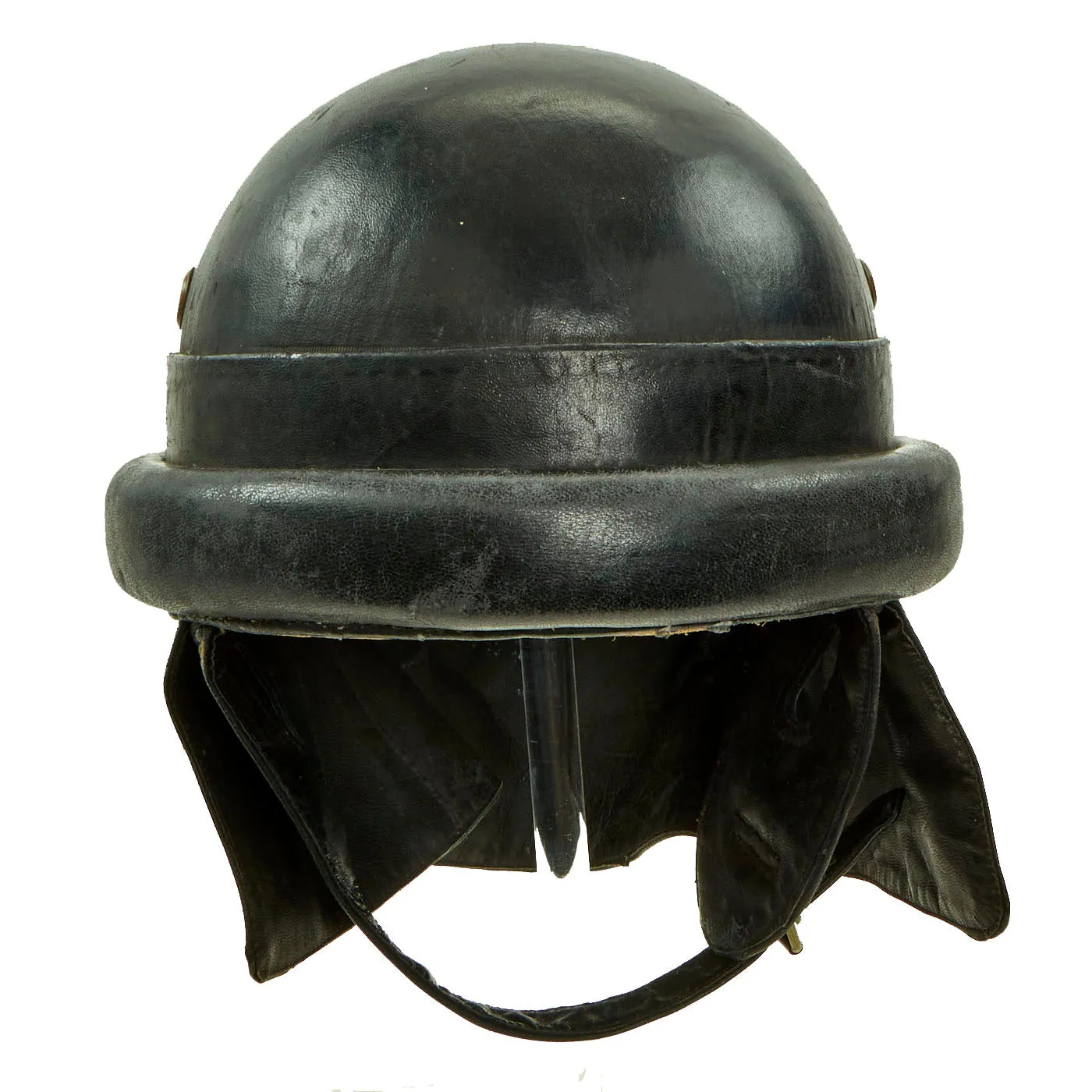Original Italian WWII Armored Division M35 Tanker Helmet - Complete