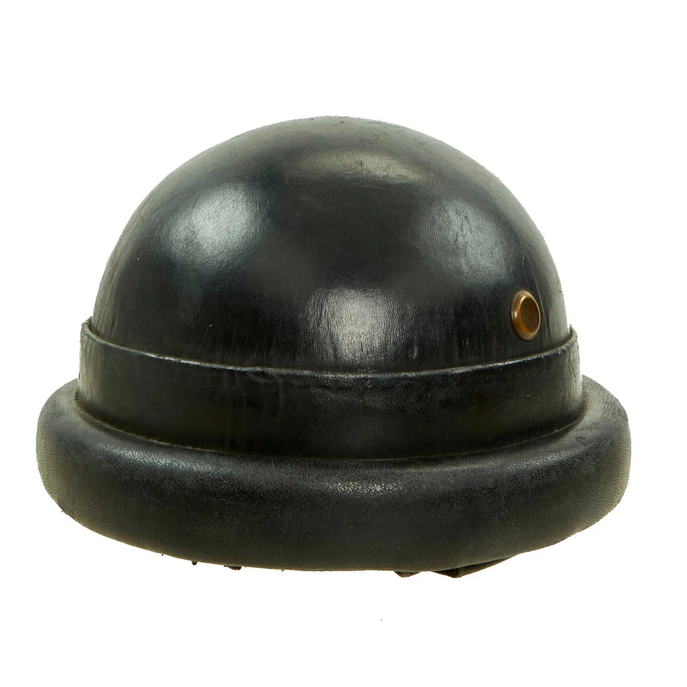 Original Italian WWII Armored Division M35 Tanker Helmet - Complete