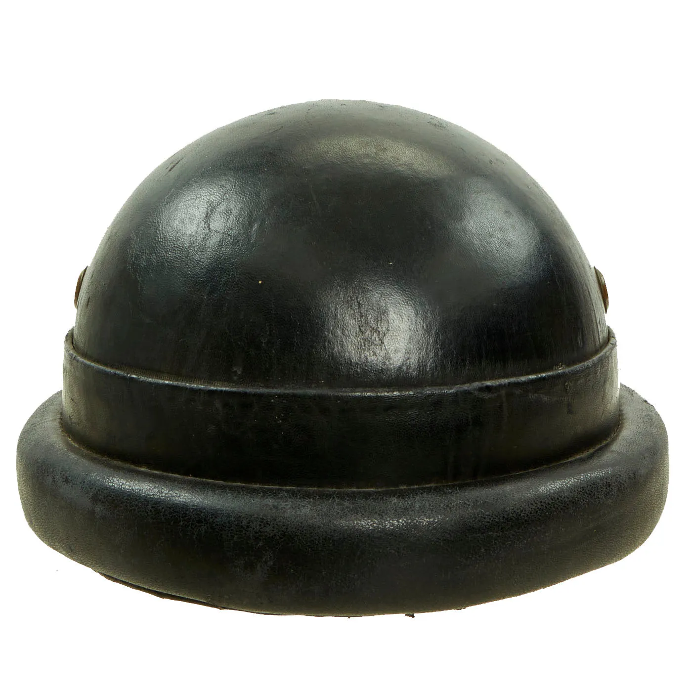 Original Italian WWII Armored Division M35 Tanker Helmet - Complete
