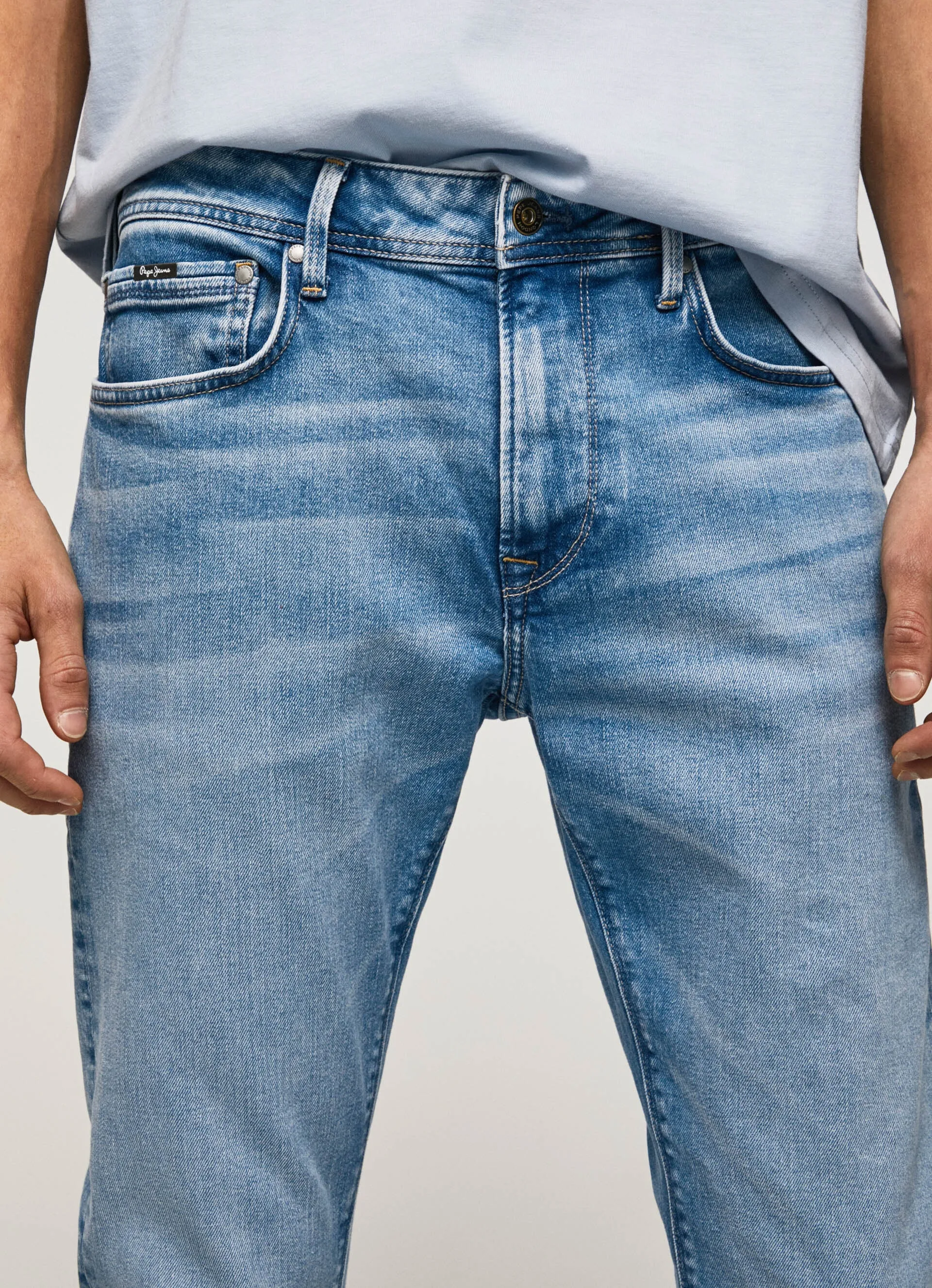 Pepe Jeans pantalone Jeans da uomo Regular Fit Stanley PM206326VT6 denim