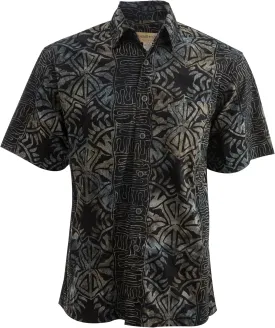 Purple Dusk Tropical Hawaiian Batik Shirt