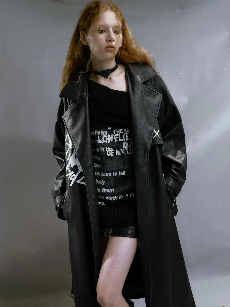 Retro Studded Leather Skirt【s0000003263】