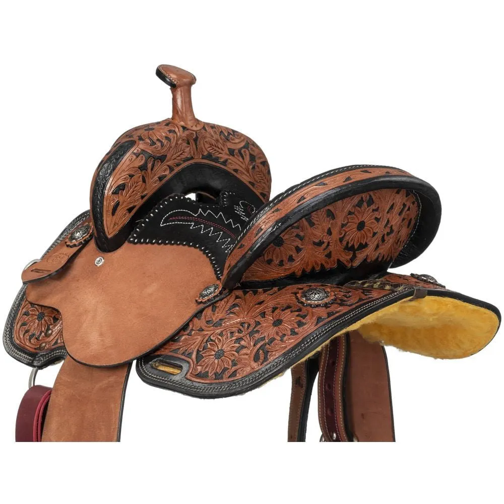 Royal King Two Tone Youth Hawley Barrel Saddle Package