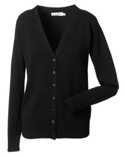 Russell Ladies' V-neck Knitted Cardigan - 715F