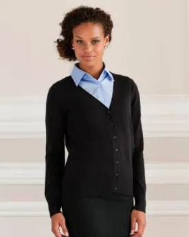 Russell Ladies' V-neck Knitted Cardigan - 715F