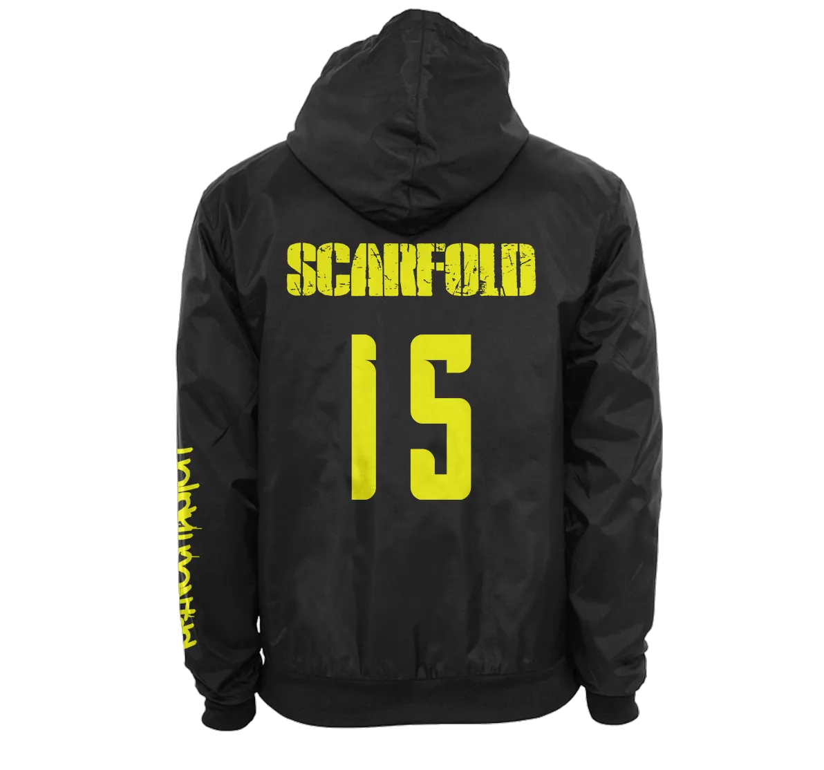 SCARFOLD - "Graffiti" Black Windbreaker