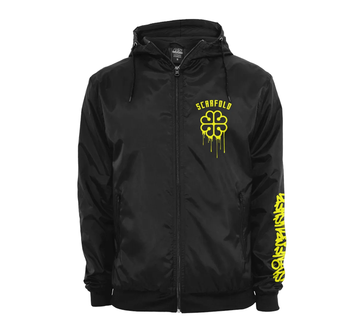 SCARFOLD - "Graffiti" Black Windbreaker