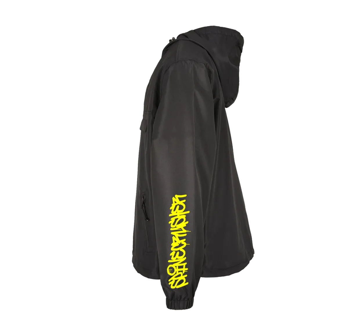 SCARFOLD - "Graffiti" Black Windbreaker