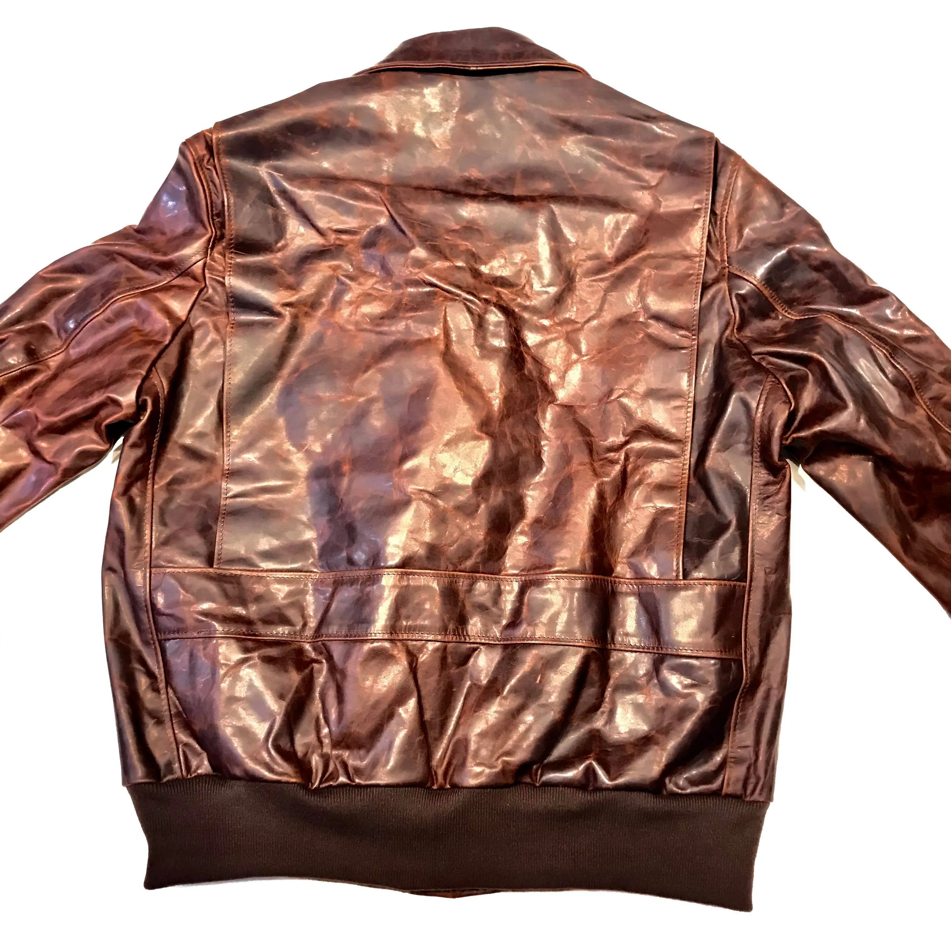 Schott NYC Men's Double Pocket Cowhide Leather Jacket
