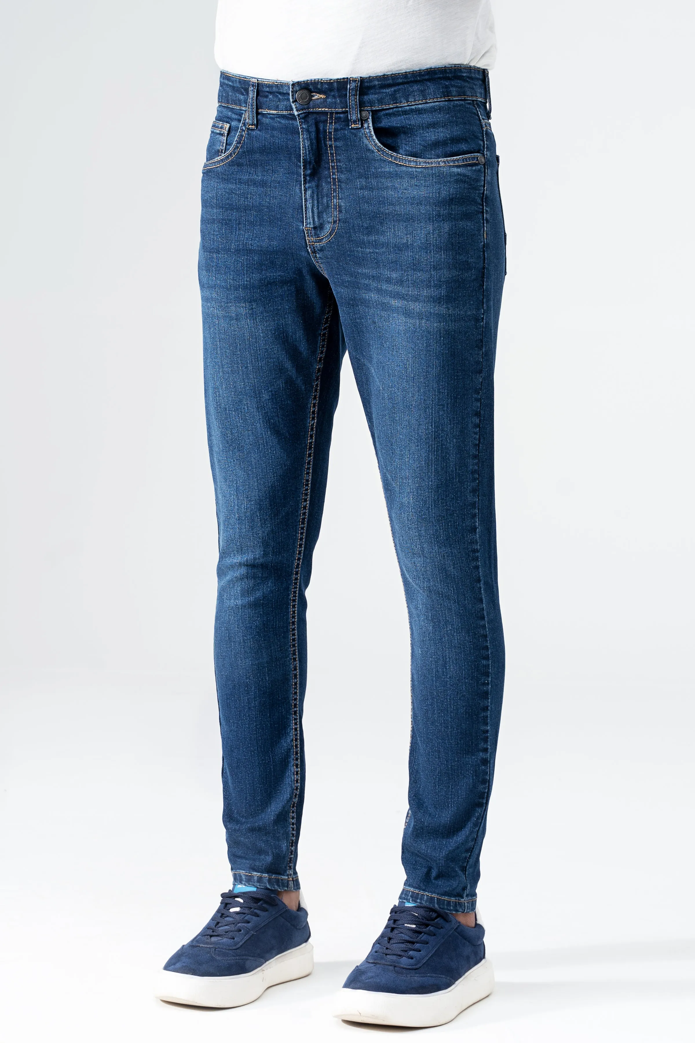 SKINNY LEG DENIM  JEANS DARK BLUE