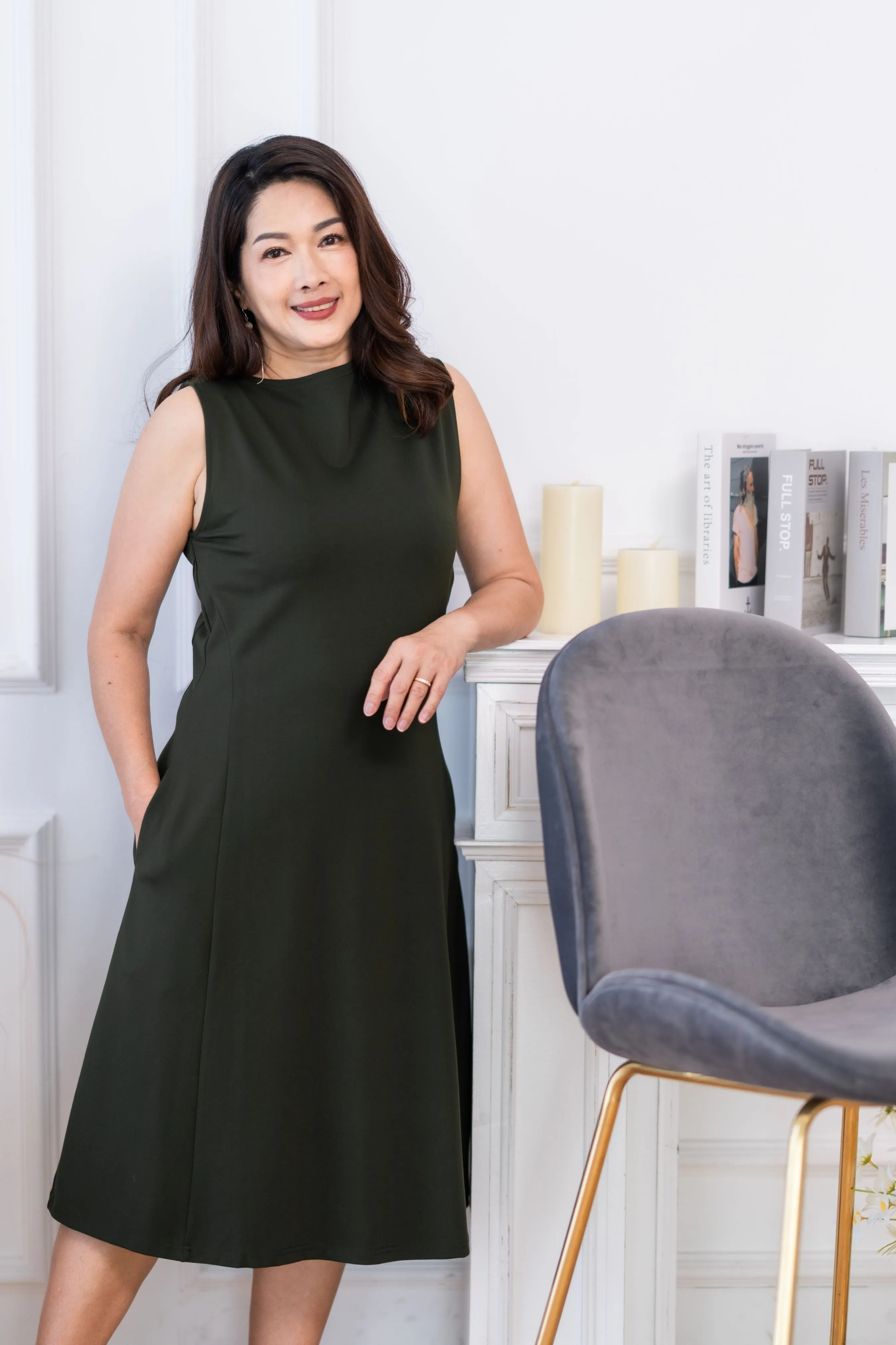 Sleeveless Midi Dress