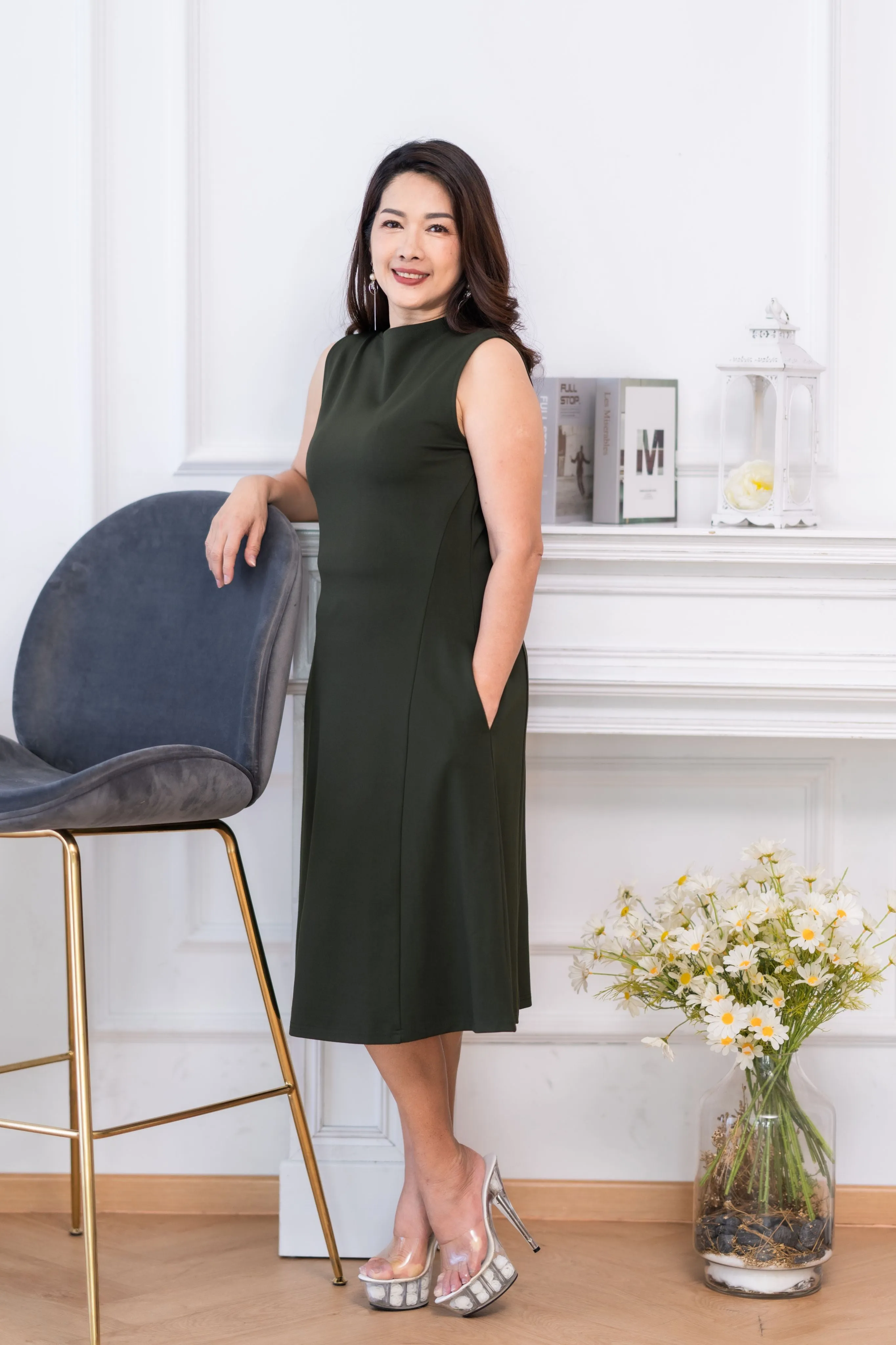 Sleeveless Midi Dress